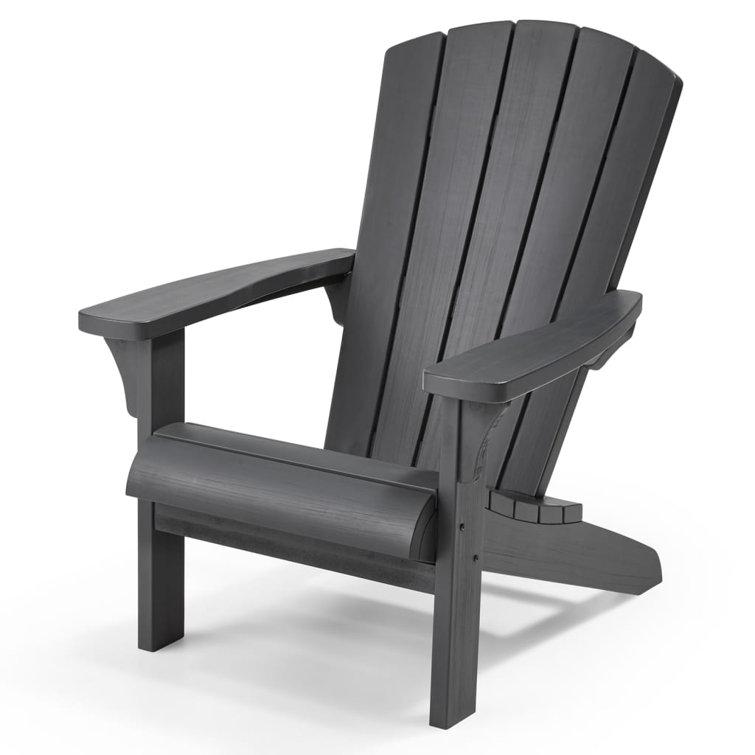 House of Hampton Keter Adirondack Chair Troy Graphite Wayfair.co.uk